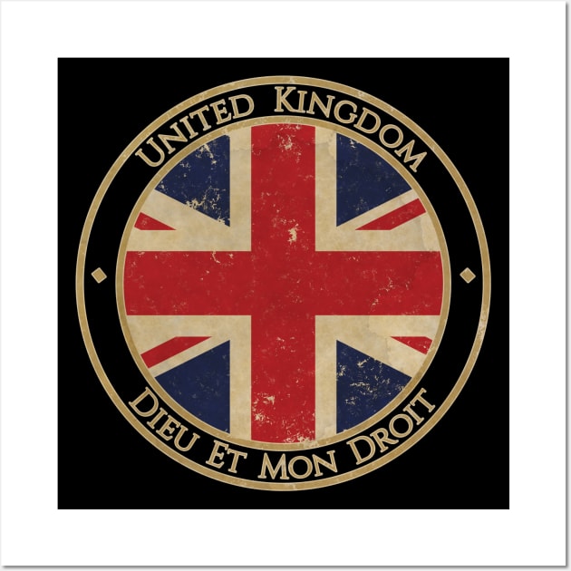 Vintage United Kingdom of Great Britain and Northern Ireland Europe European EU Flag Wall Art by DragonXX